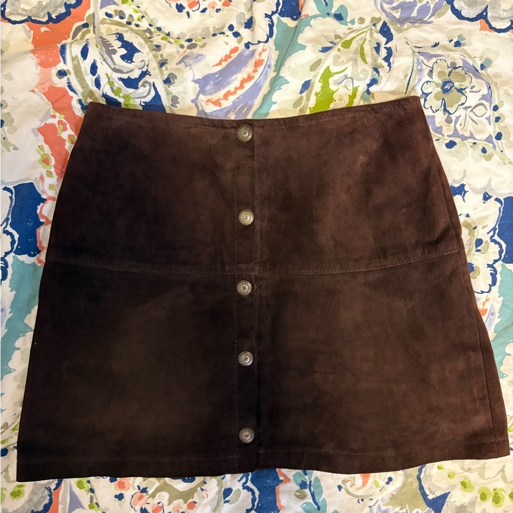 100% Suede Skirt